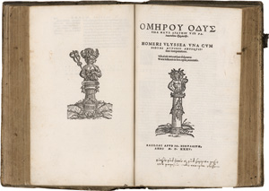 Lot 1373, Auction  122, Homer, ΟΜΗΡΟΥ ΙΛΙΑΣ ΚΑΊ ΟΔΥΣΣΕΙΑ (…). Homeri Ilias et Ulyssea cum interpretatione