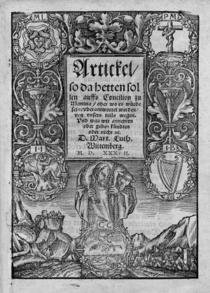 Lot 1403, Auction  122, Luther, Martin, Artickel, so da hetten sollen auffs Concilion zu Mantua