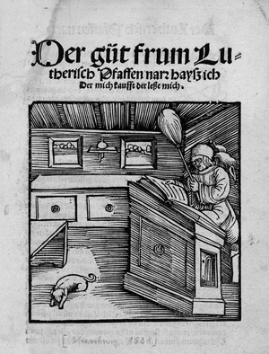 Lot 1415, Auction  122, Luther, Martin, güt frum Lutherisch Pfaffen narr haysz ich, Der der mich kaufft der leße mich