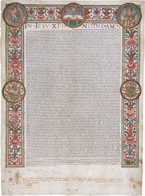 Lot 1449, Auction  122, Paulus IV. Papa, Privilegium ad Fraternitatem Corporis Christi. 