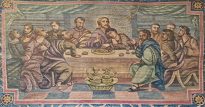 Lot 2148, Auction  122, Roter Chagrinlederband, mit Fore-edge PaintingFore-edge Painting mit Darstellung des Letzten Abendmahls. 