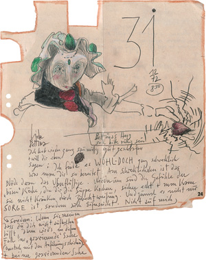 Lot 2437, Auction  122, Janssen, Horst, Brief 1972