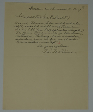 Lot 2440, Auction  122, Münchener Künstler um 1900, 14 Autographen und 2 Porträts