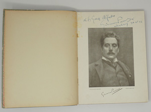 Lot 2490, Auction  122, Puccini, Giacomo, Widmung im Klavierauszug von Mad. Butterfly