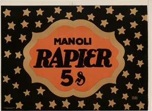 Lot 2712, Auction  122, Bernhard, Lucian, Manoli Rapier. Kleinplakat