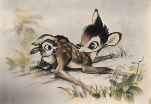 Lot 3069, Auction  122, Disney, Walt und Comics, Bambi. Sammlung von 24 Filmstills. Farbige Kleinplakate.