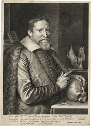 Lot 5152, Auction  122, Muller, Jan Harmensz., Bildnis Joannes Neyen mit Totenschädel