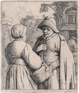Lot 5158, Auction  122, Ostade, Adriaen van, Mann und Frau im Gespräch