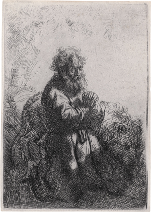 Lot 5188, Auction  122, Rembrandt Harmensz. van Rijn, Der hl. Hieronymus im Gebet, nach unten blickend