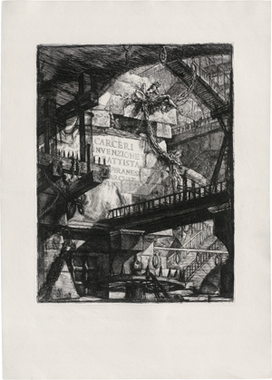 Lot 5332, Auction  122, Piranesi, Giovanni Battista, Titelblatt der Folge "Carceri"