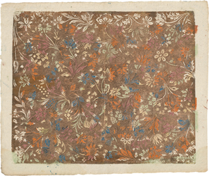 Lot 5365, Auction  122, Brokatpapier, Merer, David: Locker arrangierte, mittelgroße Ranken mit Blumen