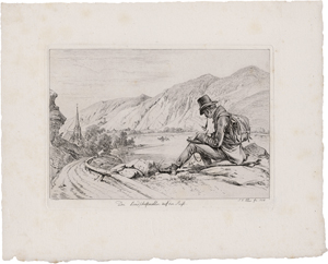 Lot 5420, Auction  122, Klein, Johann Adam, Der Landschaftsmahler auf der Reise