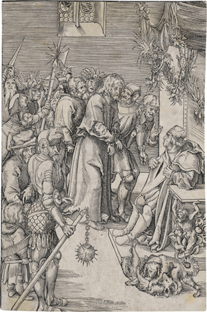 Lot 5546, Auction  122, Cranach d. Ä., Lucas, Christus vor Kaiphas