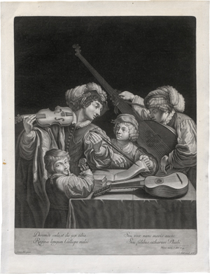 Lot 5614, Auction  122, Haid, Johann Jakob, Das Quartett