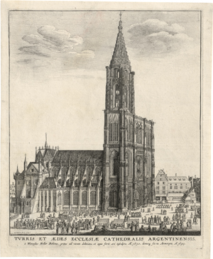 Lot 5615, Auction  122, Hollar, Wenzel, Ansicht des Straßburger Münsters