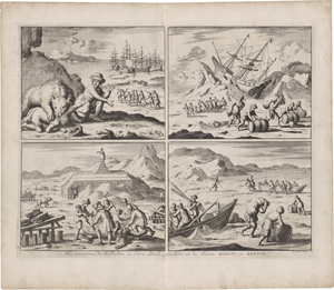 Lot 5635, Auction  122, Luyken, Jan, Die Überwinterung der Holländer auf Nowaja Semlja in der Arktis