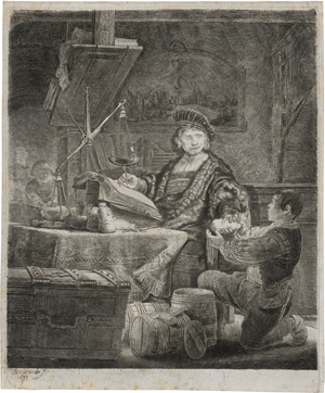 Lot 5683, Auction  122, Rembrandt Harmensz. van Rijn, Jan Uytenbogaert, der Goldwäger