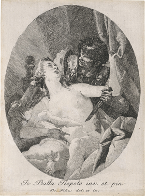 Lot 5705, Auction  122, Tiepolo, Giovanni Domenico, Tarquinius und Lucrezia