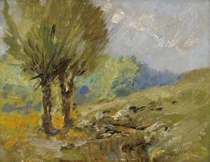 Lot 6155, Auction  122, Rabes, Max, Palmen an einem Bachlauf bei Damaskus in Syrien