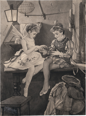 Lot 6801, Auction  122, Allers, Christian Wilhelm, Der Prinz und die Fee im Weihnachtsspiel.