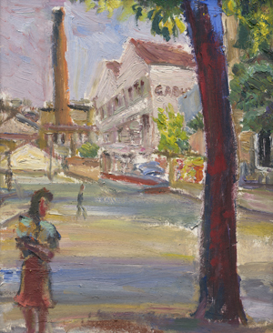 Lot 8140, Auction  122, Liebknecht, Robert, Pariser Straßenszene mit Schornstein