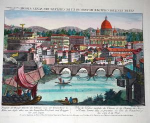 Lot 101, Auction  123, Vue de l' éclise du Vatican und Guckkastenblatt, Vue de leclise du Vatican et du chateau des Agnes amore