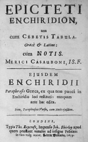 Lot 2177, Auction  123, Epiktet, Enchiridion una cum Cebetis Tabula