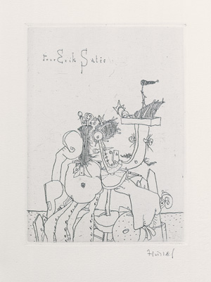 Lot 3277, Auction  123, Satie, Erik und Hussel, Horst - Illustr., Visionen und Landschaften