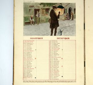 Lot 3322, Auction  123, Kalender für das Jahr 1902, Handgestalteter Kalender im Jugendstil