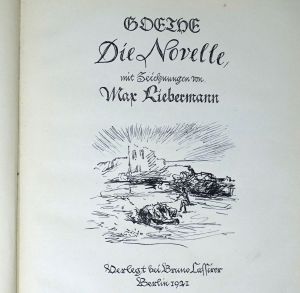 Lot 3365, Auction  123, Liebermann, Max und Goethe, Johann Wolfgang von, Die Novelle