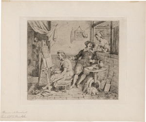 Lot 5290, Auction  123, Braekeleer, Henri de, Die Maler Adriaen Brouwer und Joos van Craesbeeck