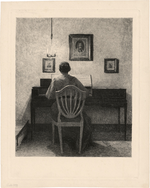 Lot 5309, Auction  123, Ilsted, Peter, Spielende Dame