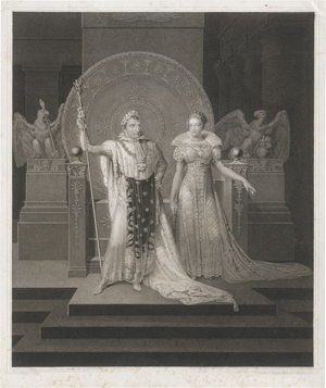 Lot 5331, Auction  123, Pfeiffer, Carl Hermann, Napoleon und Marie Louise im kaiserlichen Ornat