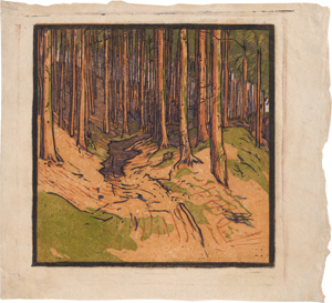 Lot 5574, Auction  123, Henneberg, Hugo, Waldweg