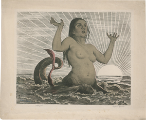 Lot 5617, Auction  123, Thoma, Hans, Meereserwachen, Nereide bei Sonnenaufgang