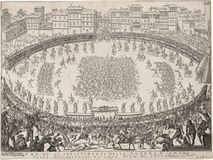 Lot 5676, Auction  123, Callot, Jacques, Le Combat des Sections d'Infanterie