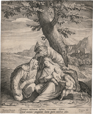 Lot 5809, Auction  123, Muller, Jan Harmensz., Die Hl. Familie mit der hl. Elisabeth und dem Johannesknaben