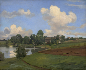 Lot 6094, Auction  123, Lutteroth, Ascan, Sommerlandschaft bei Breitbrunn am Chiemsee