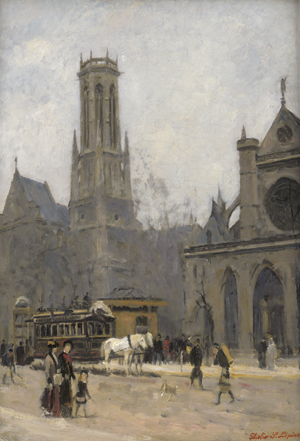 Lot 6175, Auction  123, Lépine, Stanislas, oder Werkstatt. La Place Saint-Germain l’Auxerrois