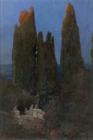 Lot 6198, Auction  123, Scholl, H., Zypressenhain auf Capri