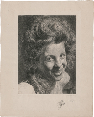 Lot 6342, Auction  123, Greiner, Otto, Civetta del Colosseo - Bildnis eines lachenden römischen Mädchens