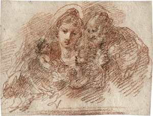 Lot 6586, Auction  123, Bison, Giuseppe Bernardino, Die hl. Familie mit dem Johannesknaben