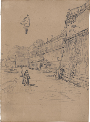 Lot 6656, Auction  123, Gille, Christian Friedrich, Die Brühl'sche Terrasse in Dresden