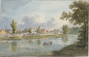 Lot 6669, Auction  123, Kollmann, Karl Iwanowitsch, St. Petersburg: Blick vom Garten der Fürsten Stroganov über den schwarzen Fluss auf die gegenüberliegende Promenade
