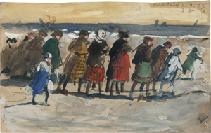 Lot 6719, Auction  123, Jacob d. J., Julius, Steife Briese am Strand von Norderney