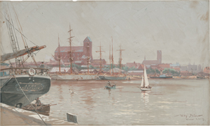 Lot 6721, Auction  123, Stöwer, Willy, Im Hafen von Wismar