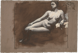 Lot 6736, Auction  123, Rothaug, Alexander, Liegender weiblicher Akt nach links