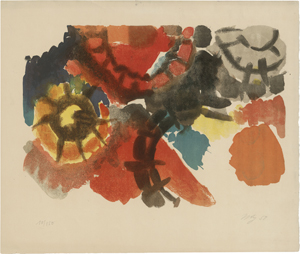 Lot 7325, Auction  123, Nay, Ernst Wilhelm, Farblitho 1958 (NOR) nach einer Aquarellvorlage