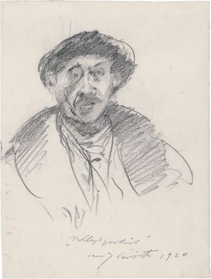 Lot 8040, Auction  123, Corinth, Lovis, Selbstporträt (mit Rembrandthut)