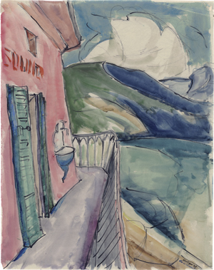 Lot 8089, Auction  123, Hertzer, Else, Terrasse am Lago Maggiore